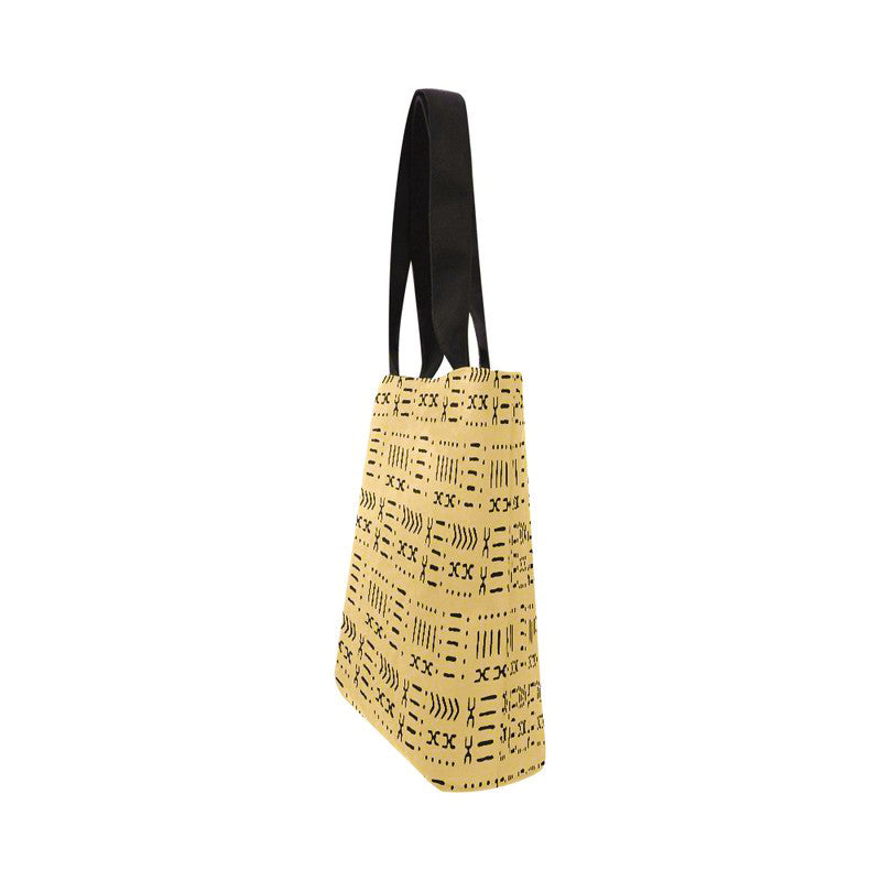 African Tribal Tote Bag | Mud Cloth Scissors Print