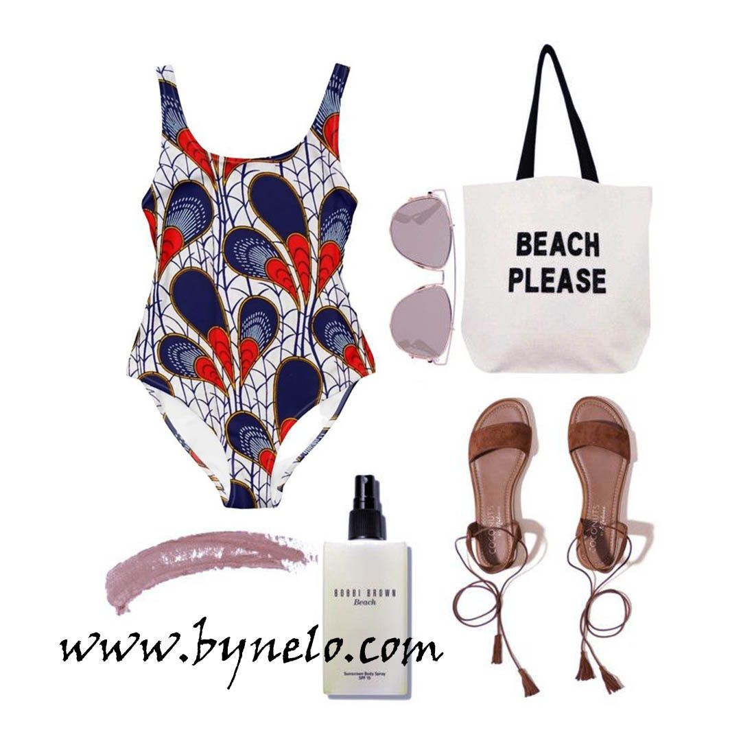 Ankara Swimsuit - African Print One-Piece - Stylish Swimwear