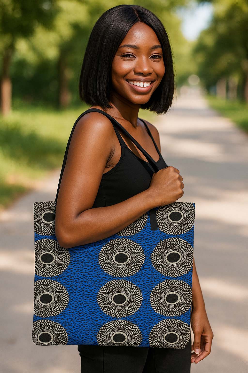 Ankara Tote Bags | Tribal Wax Print | Afrocentric Fashion | Large Capacity