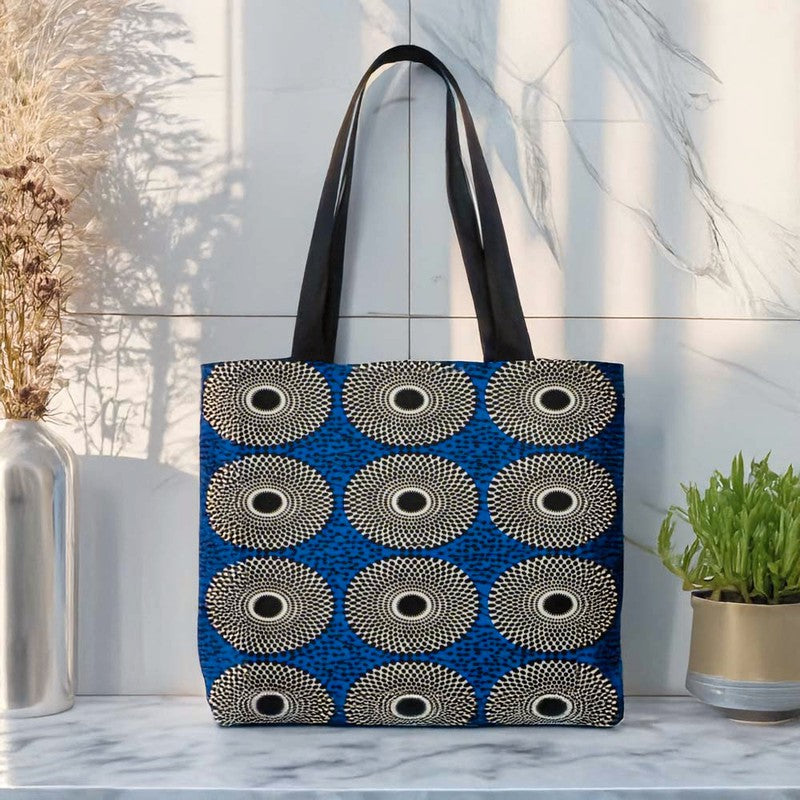 Ankara Tote Bags | Tribal Wax Print | Afrocentric Fashion | Large Capacity