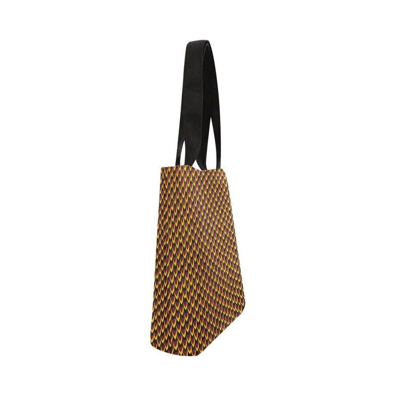 Ankara Wax Tote Bag Fish Scale Print | Afrocentric Fashion | Large Capacity