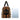 African Duffel Leather Bag for Travel Arrow Mudcloth Pattern-Bynelo