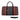 African Leather Bag for Travel Ethnic Trident Print-Bynelo