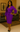 Big Sleeve Purple Wrap Dress – Regal, Bold, Beautiful-Bynelo