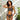 African Mudcloth Print Bikini Set Swimsuit -Bynelo