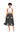 Black African Skirt | Midi Length Cowrie Pattern-Bynelo