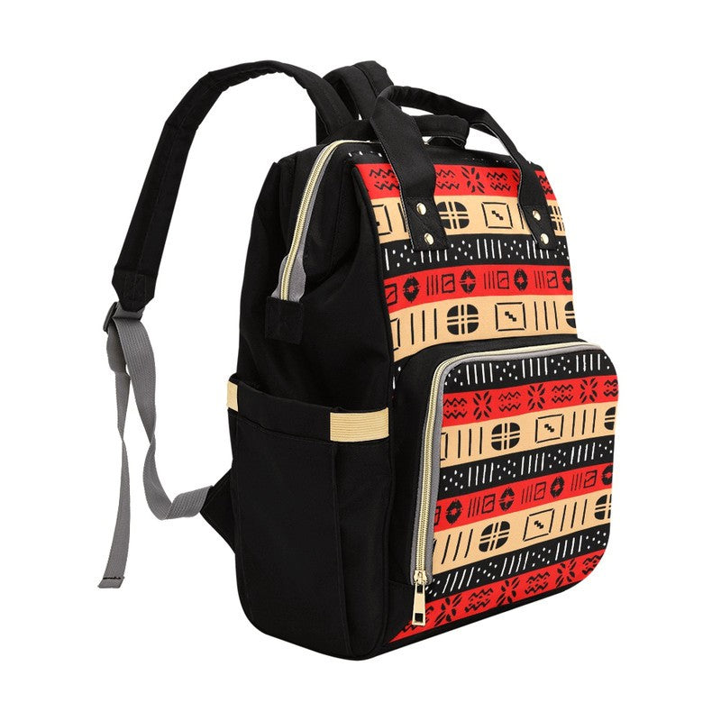 Boho Mud Cloth Tribal Print Backpack | Afro Fashion | Diaper Bag