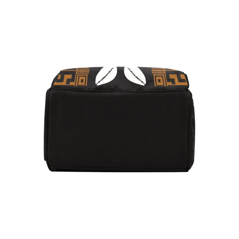 Bold Cowrie Print Afro Backpack | Native Style | Diaper Bag