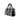 African Handbag Boston Zigzag Black and White Print-Bynelo