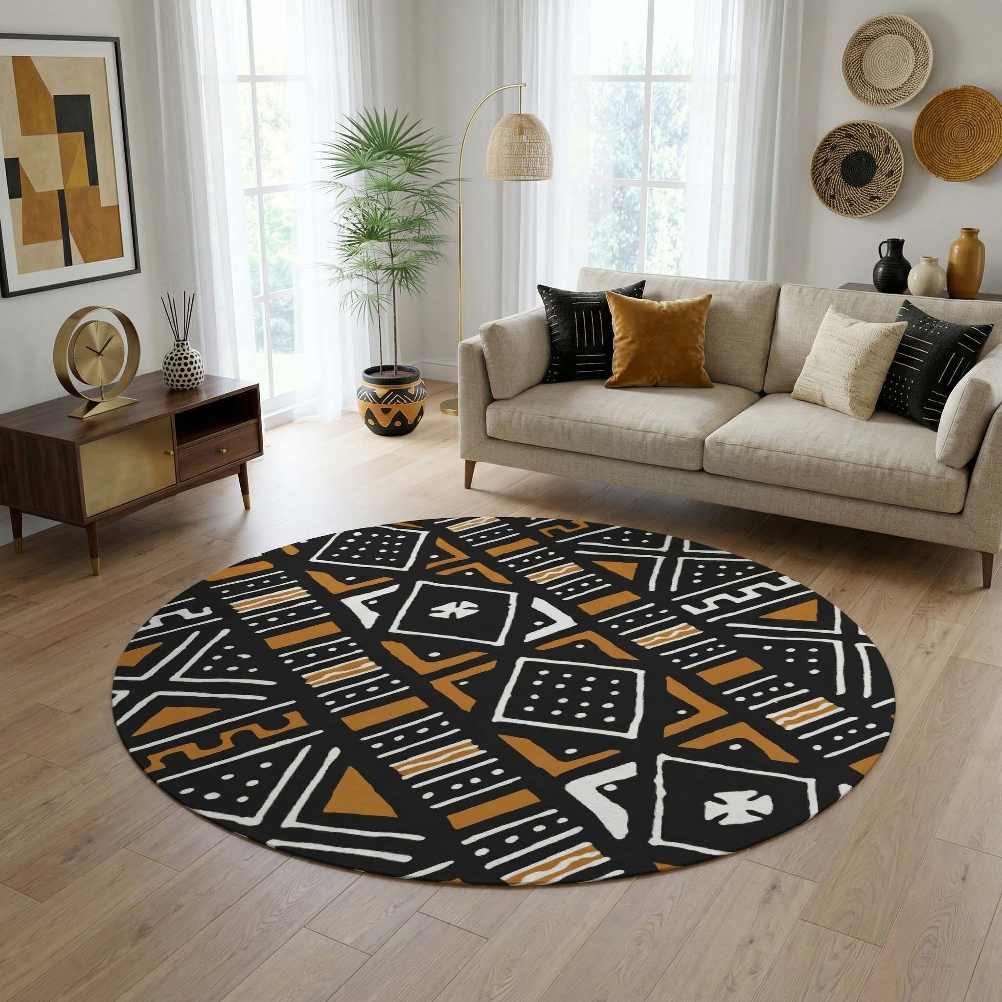 Muddle Rug Colorful_Mudcloth_Round_Rug_Traditional_Pattern.jpg?v=1774534214