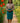 Cotton Pencil Skirt Turquoise Green Midi – Vibrant Elegance
