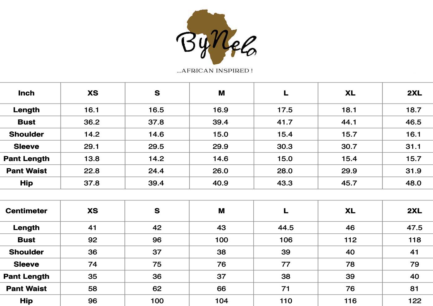 Cowrie Patterned African Two Piece | Women's Hoodie & Shorts Set size chart