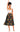 Cowrie Print African Traditional Skirt | Midi Length Afro Fashion-Bynelo