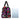 African Leather Bag for Travel Mud Cloth Geometric Pink-Bynelo