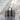 African Leather Bag for Travel Zigzag Black and White Print-Bynelo