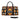 African Leather Bag for Travel Ethnic Mud Cloth Pattern-Bynelo
