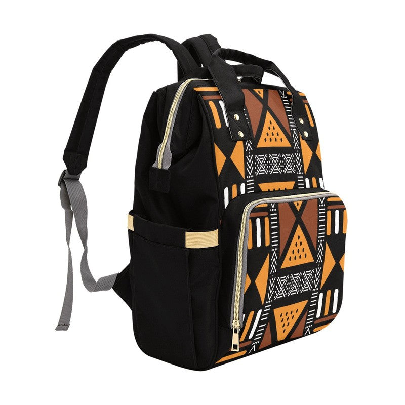 Ethnic Mud Cloth African Print Bag | Tribal Style | Diaper Backpack