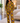 Kente Print Women's Satin Pajama Set | African Sleepwear Yellow