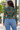 African Geometric Tribal Women's Long Sleeve Mesh T-Shirt Green