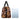 African Leather Bag for Travel Kuba Doddled Pattern-Bynelo