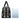 African Leather Bag for Travel Zigzag Black and White Print-Bynelo