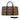 African Leather Bag for Travel Artistic Mud Cloth Pattern-Bynelo