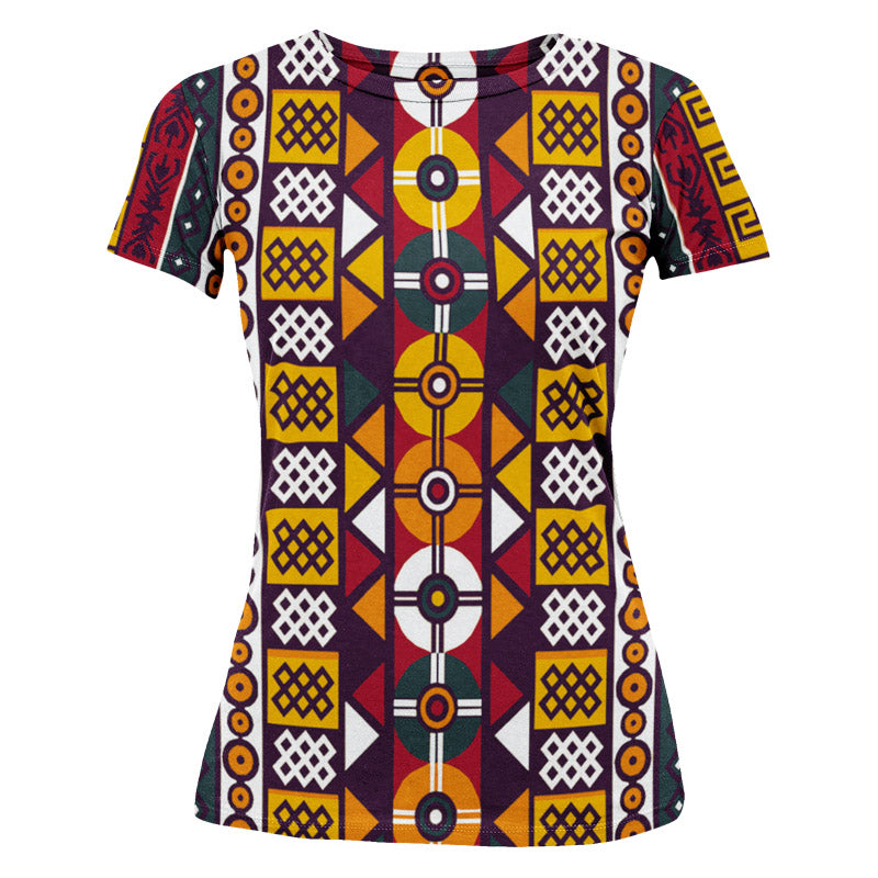 Heritage Pride Women T-shirt African Tribal Print