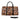 African Leather Bag for Travel Kuba Doddled Pattern-Bynelo