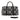 African Duffel Leather Bag for Travel Mudcloth Tribal Print-Bynelo