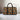 African Travel Bag Leather Minimalist Wax Print-Bynelo