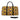 African Travel Bag Leather Minimalist Kente Print-Bynelo