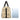 African Travel Bag Leather Tribal Boho Print Beige-Bynelo