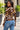 Kuba Geometric Pattern Women's Mesh Long Sleeve T-Shirt Brown