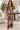 Kuba Print Women's Satin Pajama Set | African Sleepwear Brown