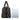 African Duffel Leather Bag for Travel Black and White-Bynelo