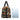 African Travel Bag Leather Minimalist Wax Print-Bynelo
