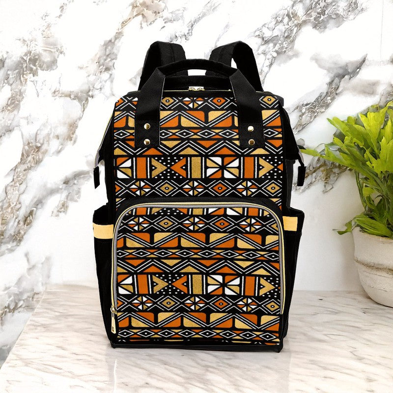 Minimalist Wax Print Ankara Backpack | Tribal Fashion | Diaper Bag