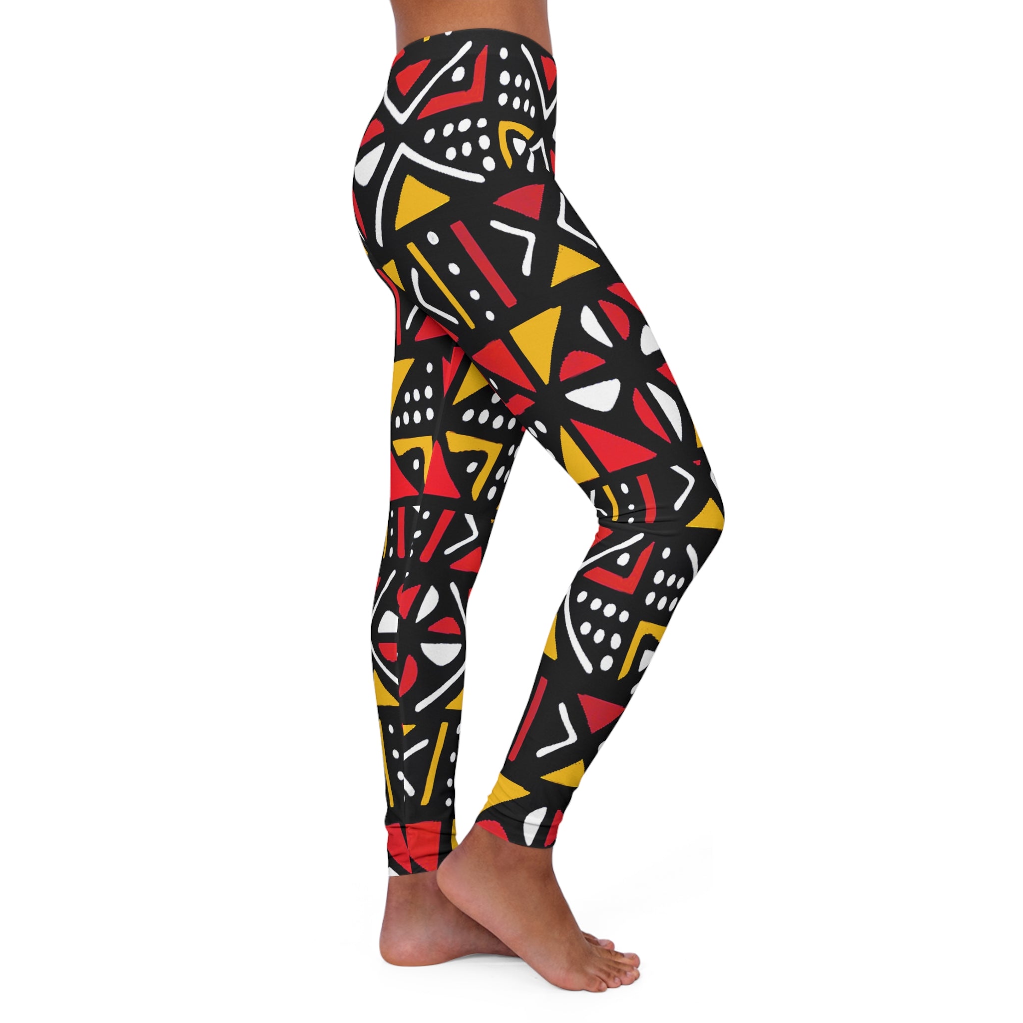 Mud Cloth Leggings - African Active Wear - Bogolan Heritage