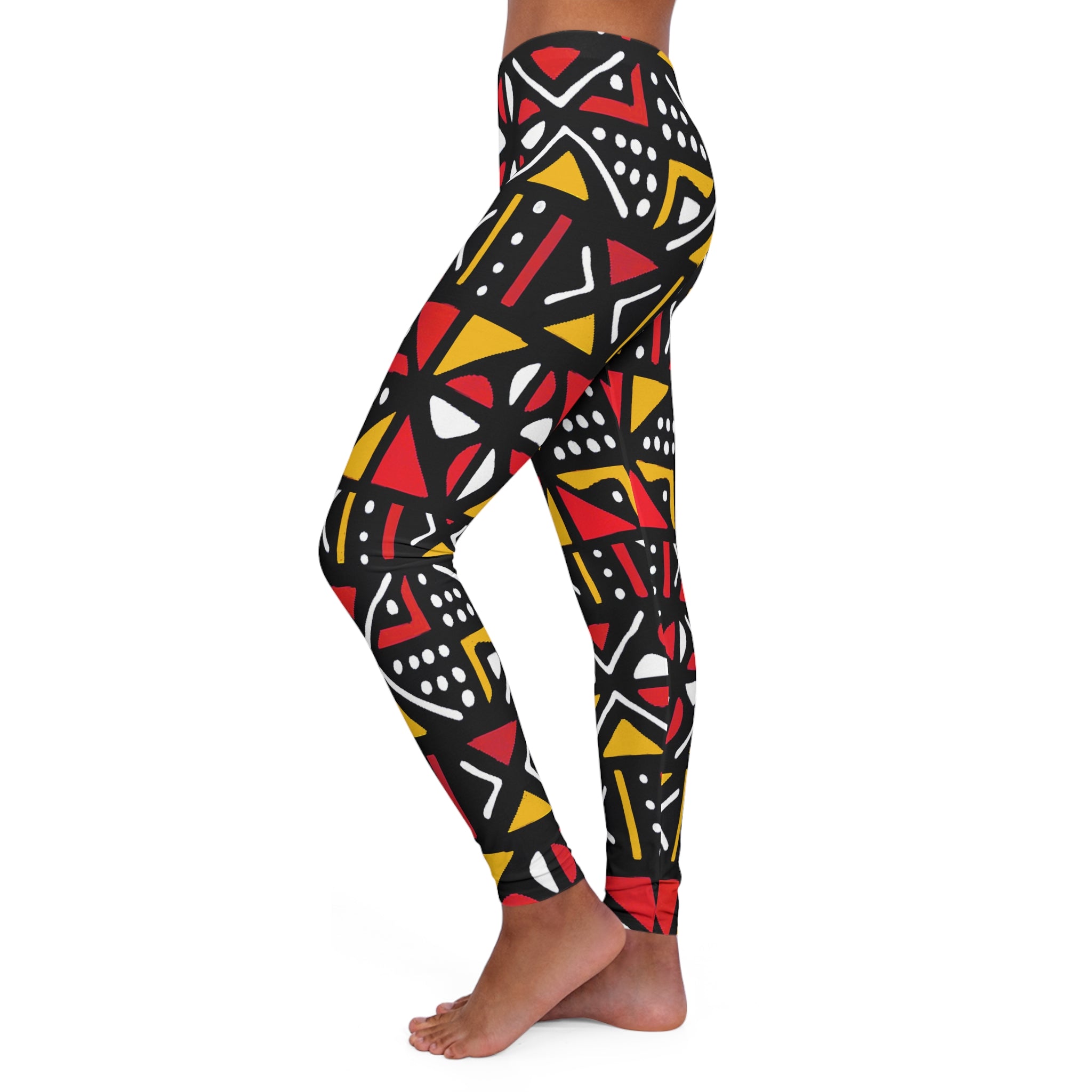 Mud Cloth Leggings - African Active Wear - Bogolan Heritage
