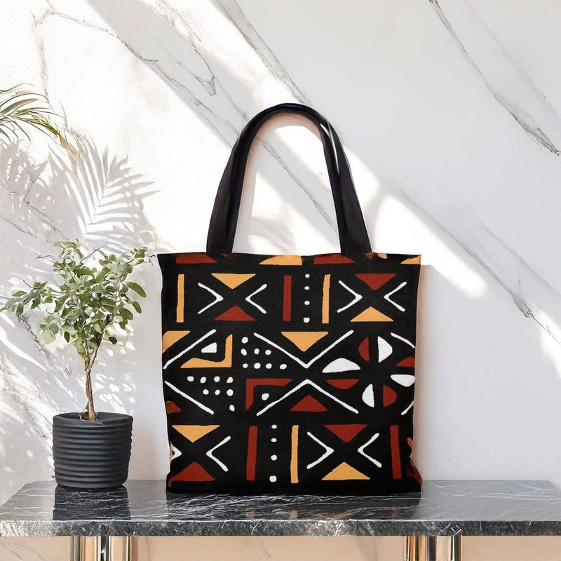 Mud Cloth Tribal Tote bags | African Fashion Style | Large Capacity