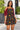 Mudcloth Bogolan Women's Off-Shoulder Cami Dress Burgundy