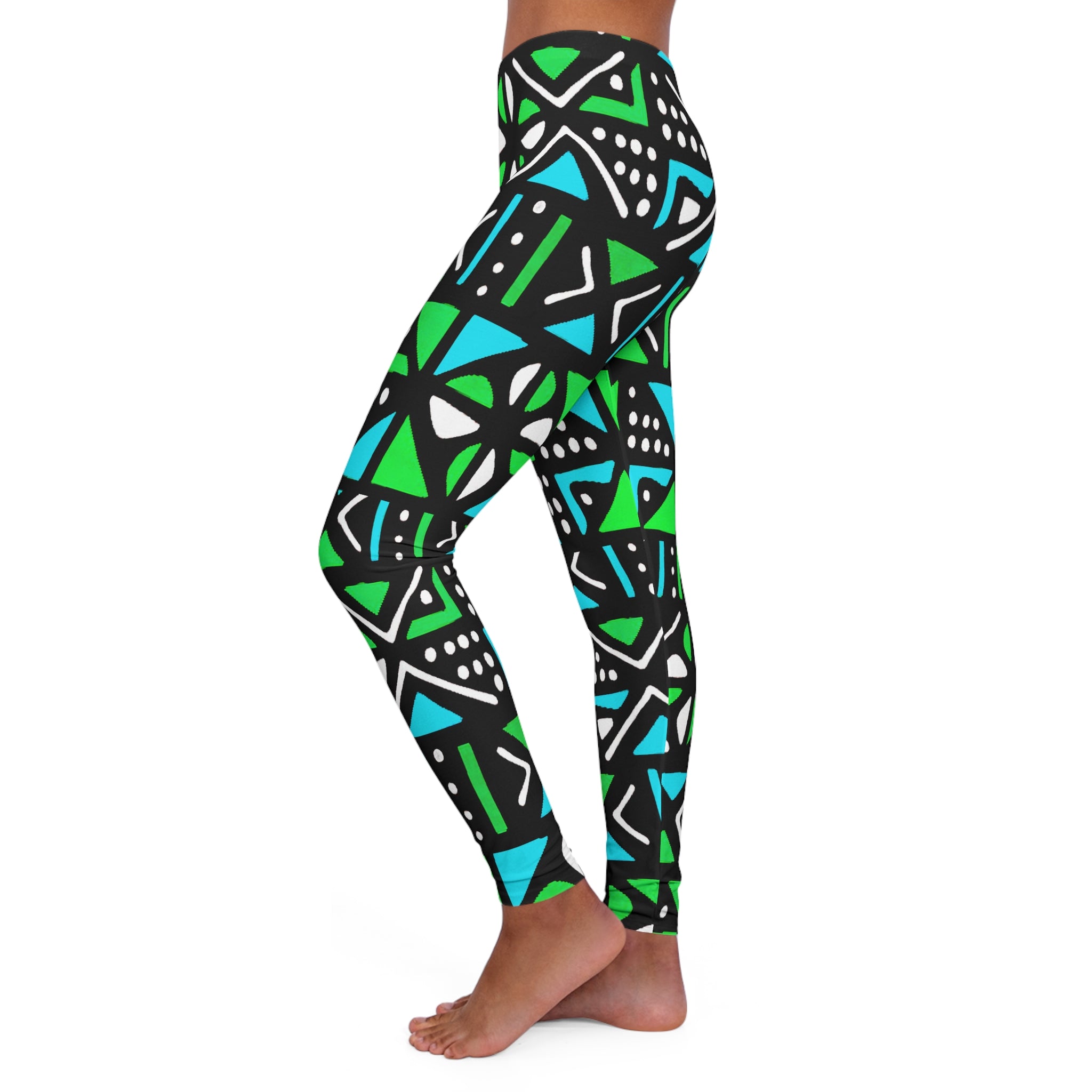 Mudcloth Leggings for Women - Modern African Active Wear