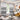 Mudcloth Tribal Curtain Blackout Grommet Style White (Two-Piece)