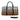 African Leather Bag for Travel Kuba Zigzag Print-Bynelo