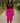 Pencil Midi Skirt Fuchsia Pink Cotton – Vibrant Chic-Bynelo