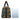 African Leather Bag for Travel Kente Traditional Print-Bynelo
