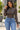 Rust Bogolan Print Women's Mesh Long Sleeve T-Shirt Brown