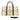African Travel Bag Leather Egyptian Print Beige-Bynelo