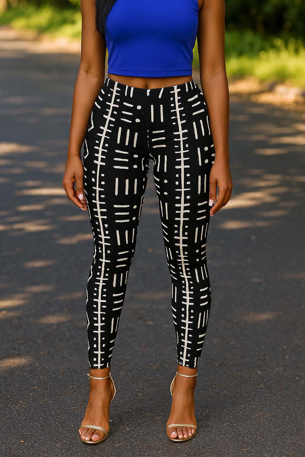 Tribal Leggings African Mud Cloth | Boldly Heritage