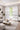Tribal Print Curtains White with Black Symbols Grommet Style (Two Piece)